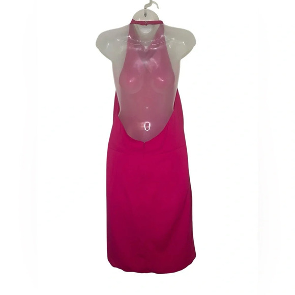 Amanda Uprichard Joanne Dress XL | Hot Pink Halter Mini | New Without Tags - Picture 6 of 8